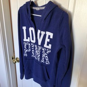 Medium Victoria Secret hoodie with deep V neck